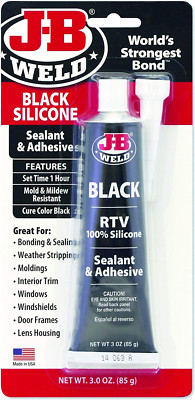 31319 Black RTV Silicone Sealant and Adhesive - 3 Oz.