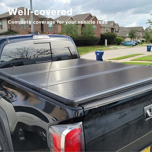4.6FT for 20222023 Ford Maverick FRP Hard TriFold Tonneau Cover Truck