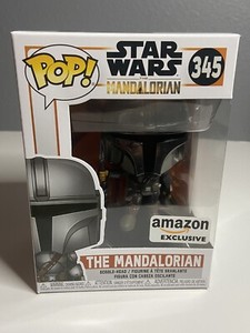 Funko Pop! Star Wars The Mandalorian Chrome Mando Amazon Exclusive #345 - New 889698455459 | eBay