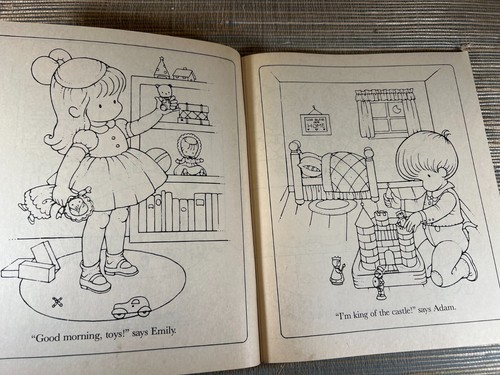 Vintage Joan Walsh Anglund Coloring Book 1984 Random House Unused - Picture 3 of 4
