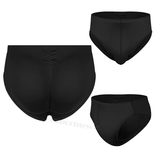 Herren gepolsterte Unterwäsche Slips Po-Lifter Verstärker Hüfte Body Shaper Hose Unterhose - Bild 12 von 27