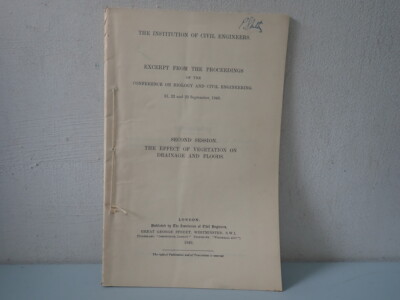 Proceedings of Conference on Biology & Civil Engineering 2nd session 1949