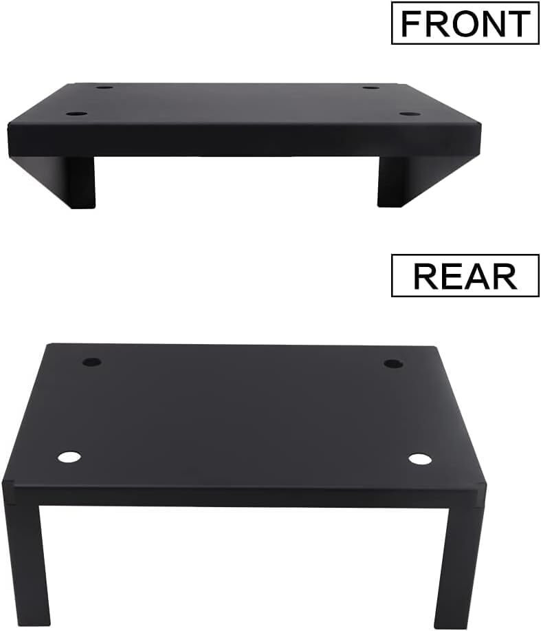 TIEWARDS RV Bumper Grill Table for 17" Gas Griddle Black Powder Coated