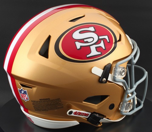 SAN FRANCISCO 49ers NFL Riddell SPEEDFLEX Authentic Gameday Football Helmet - Picture 4 of 5