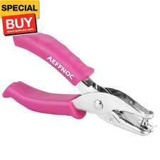 Single Hole Punch, One Hole Puncher with Soft Grip Handle, 1/4 Inch Paper Hole P