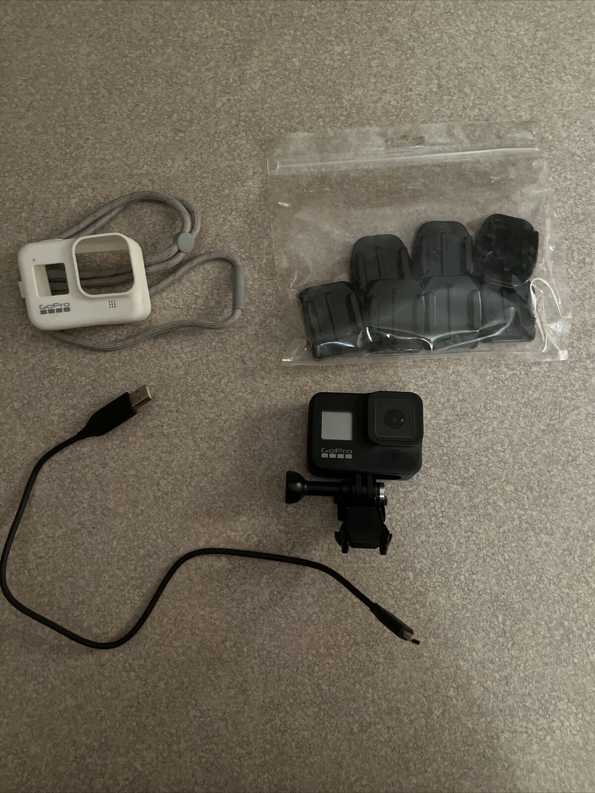 GoPro Hero 8 Bundle With Helmet Clips An MicroSD Card