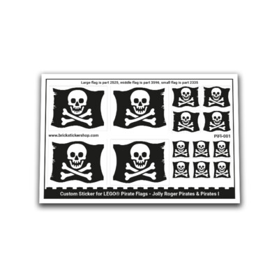 Custom Sticker - Pirates & Pirates I   Jolly Roger flags