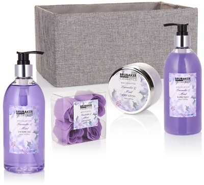 Damen Beauty Geschenkset Lavendel & Minze 12-tlg Badeset Körperpflege Set