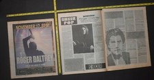 Roger Daltrey 1992/2009 2 Pc Color Concert Ad/ Interview The Who