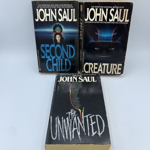 Creature, Second Child & The Unwanted by John Saul Horror Mass Market Book Lot - Picture 3 of 13