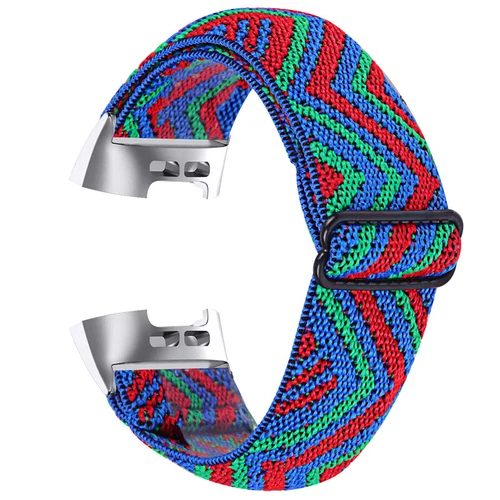 For Fitbit Charge 6 5 4 3 2 SE Nylon Woven Elastic Replacement Watch Strap Band - Afbeelding 10 van 17