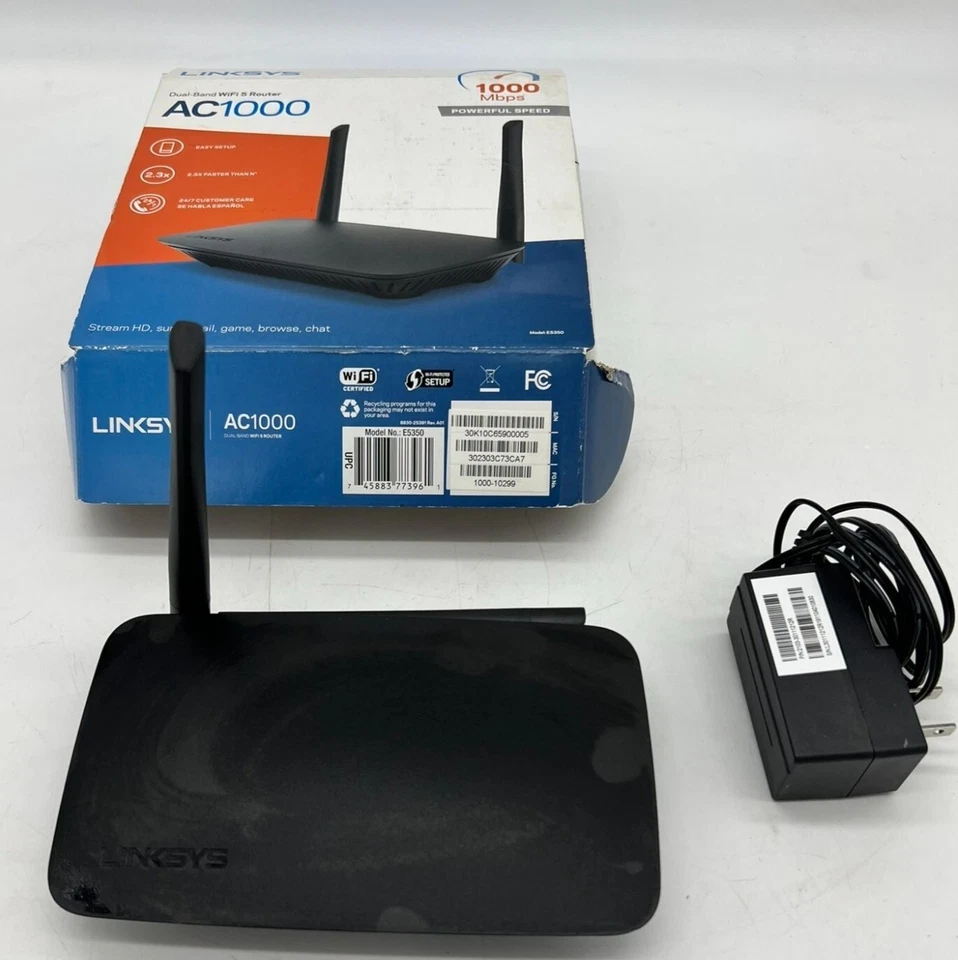 Linksys E5350 Wireless Router Dual-Band WiFi 5 AC1000 - Image 2 of 4