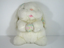 White Easter Bunny 14" Plush w/ Easter Egg Bow by GAF