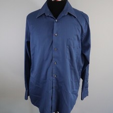 Arrow Shirt Mens 16 34/35 Classic Fit Sateen Wrinkle Free Button Up Long Sleeve