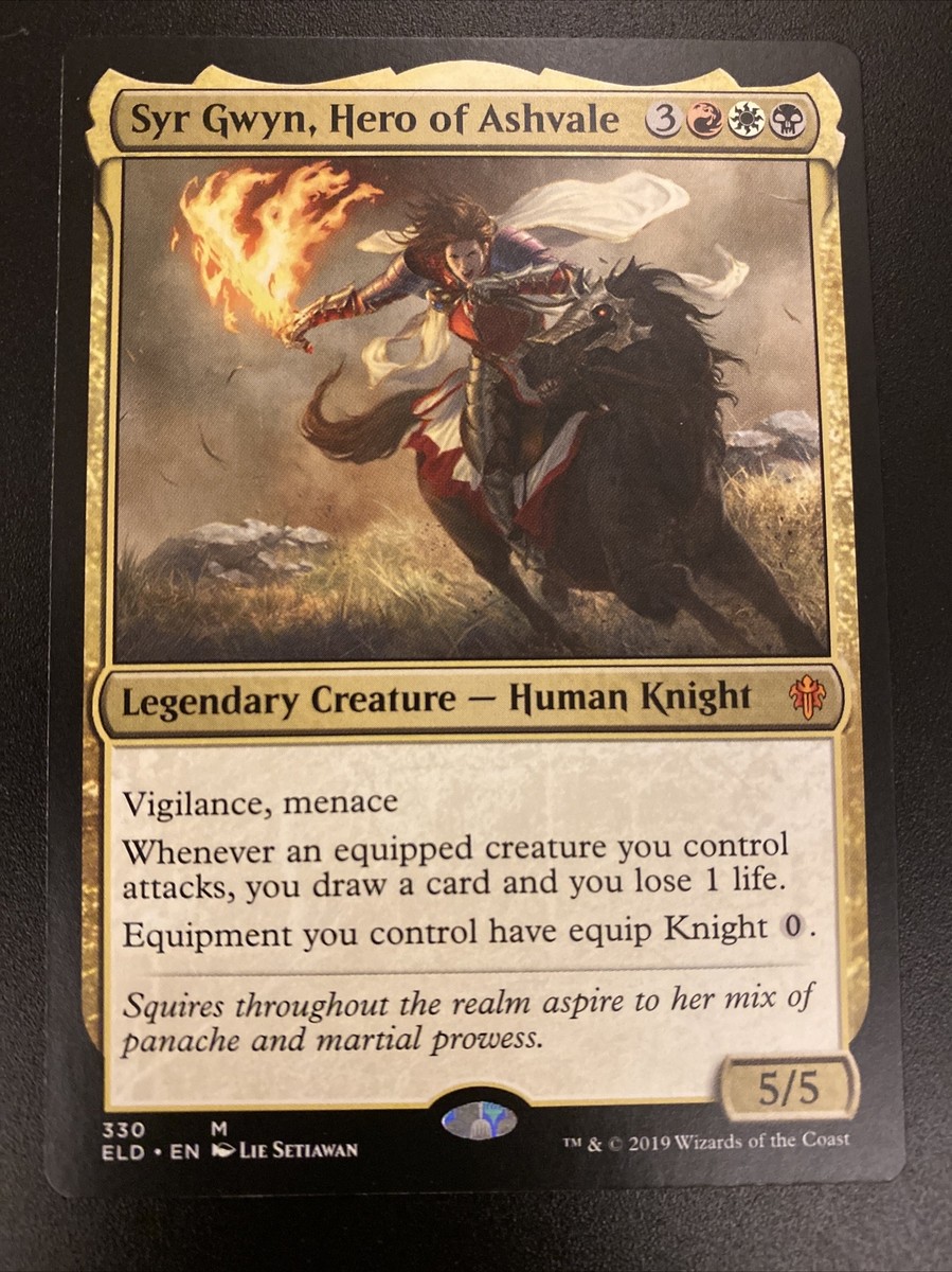 MTG Syr Gwyn, Hero Of Ashvale -Throne of Eldraine - #330 EDH Knight - NM  English
