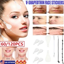 60/120 Invisible Thin Face Lift Tape Stickers V-Line Instant Chin Wrinkle Remove