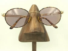  Vintage Kathie Collection KL-10 Tortoise Gold Oval Sunglasses FRAMES ONLY