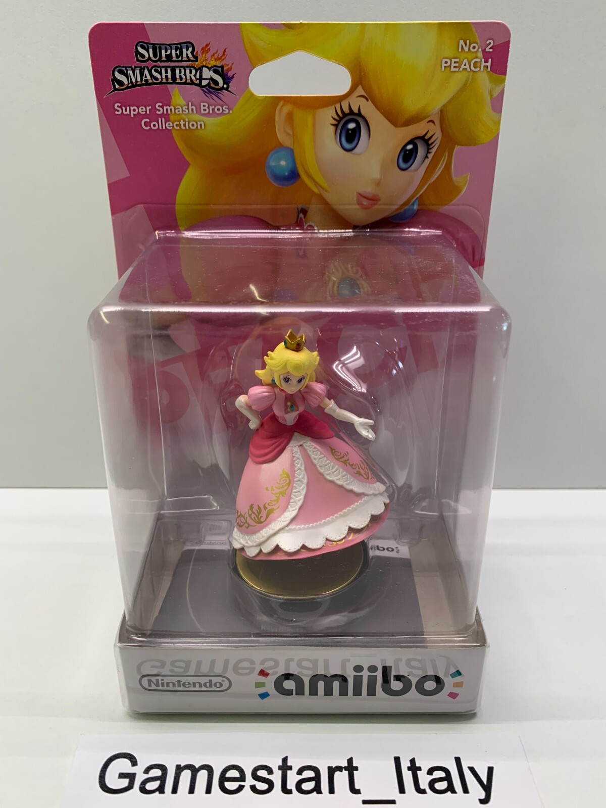 Amiibo Peach No. 2 Super Smash Bros Collection Nuovo Sigillato - Nintendo
