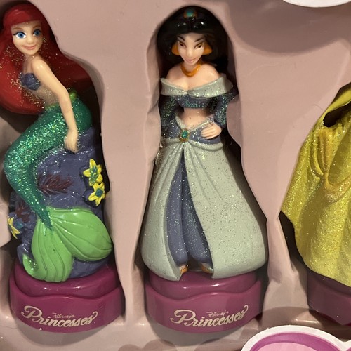 Disney Princess Stamp Set Ariel Jasmine Belle Snow White Cinderella Aurora NEW - Picture 4 of 11