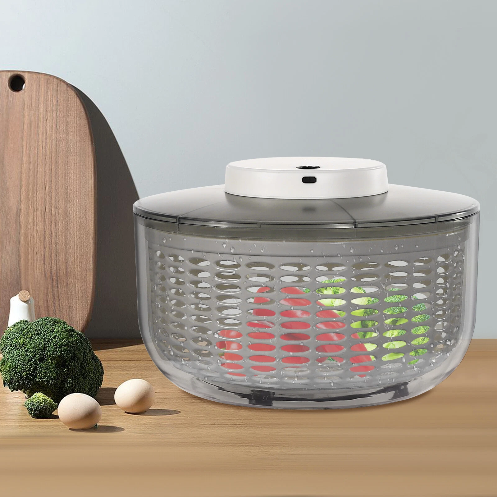 Salad Spinner 6.34Qt 6W Electric Vegetable Dryer for Greens Herbs Fruits 6L NEW
Opens in a new windo