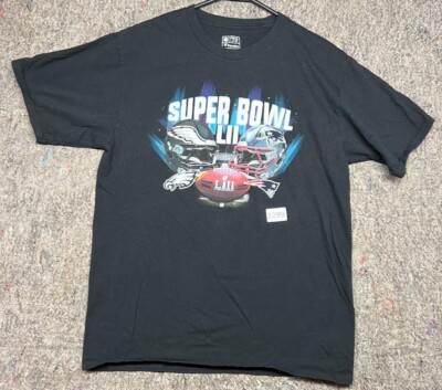 Super Bowl LII T-Shirt NFL Philadelphia Eagles vs Patriots Size M