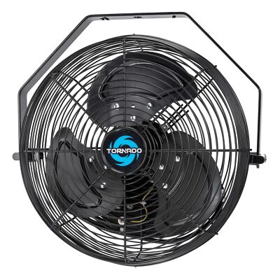 Tornado 12 Inch Outdoor Rated IPX4 Water-Resistant High Velocity Metal Indust...