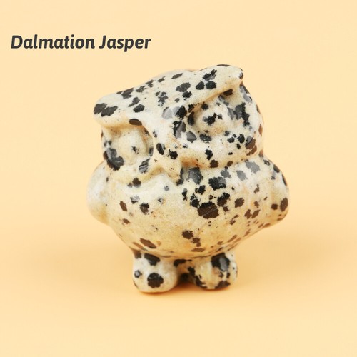 1.5" Owl Figurine Natural Quartz Crystal Healing Reiki Stone Carving Home Decor - Picture 17 of 32