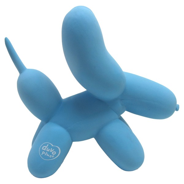 Duvo+ Hundespielzeug Latex Balloon Terrier Blau Mit Quietscher 14X6X14,5Cm-image