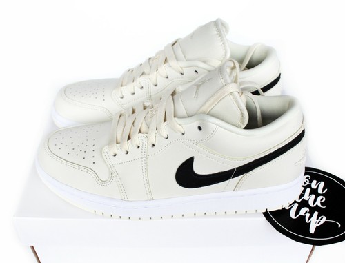 Nike Air Jordan 1 Low W beige latte di cocco bianche UK 3 4 5 6 7 8 9 10 US  nuove | eBay