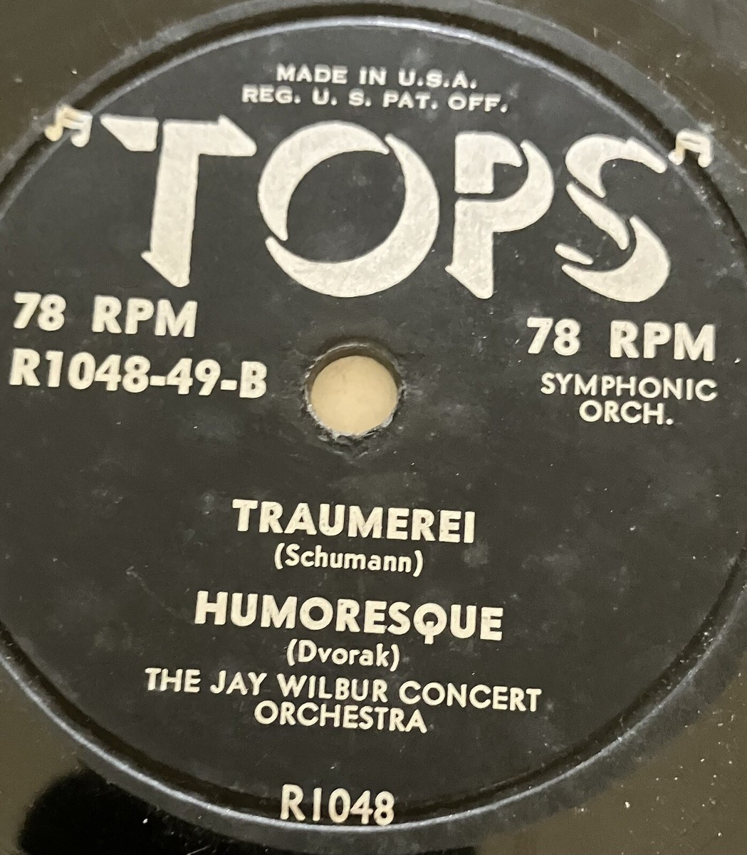 Tops 78rpm Shellac Record - Jay Wilbur / Royal Viennese Orchestra