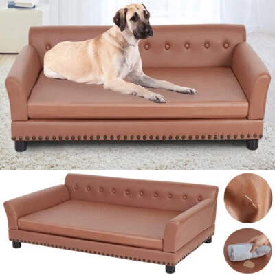 XXL-XL Groß Hundecouch Hundesofa Hundebett Hundekissen waschbar mit Rückenlehne