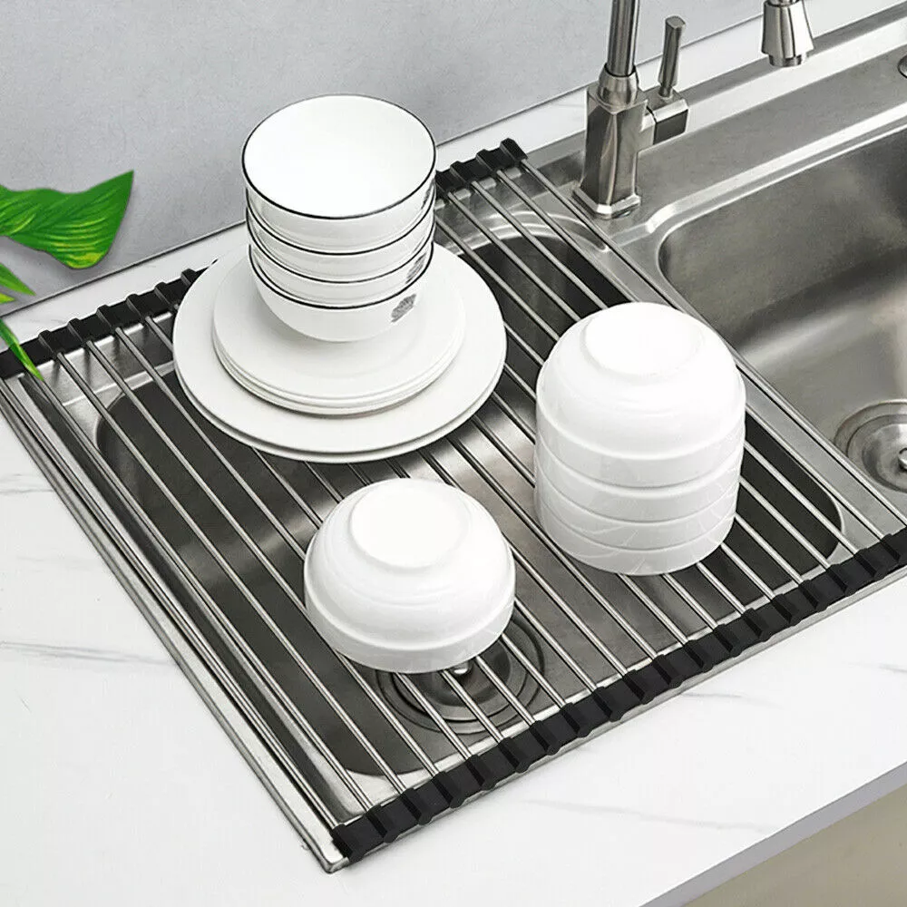 Over-the-Sink Roll-Up Drying Rack