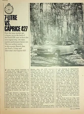 Original 1966 Ford AD: 7-Litre Vs. Caprice 427