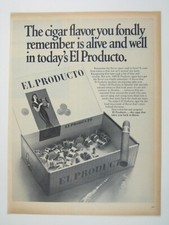 Vintage El Producto Cigar Ad Print 1968 Tobacco Memorabilia Box Tobacco AD