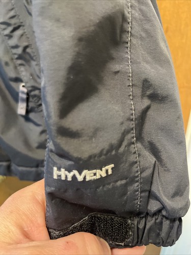 The North Face Jacket Boys Large Black /gray Hyvent Hooded - Picture 7 of 19