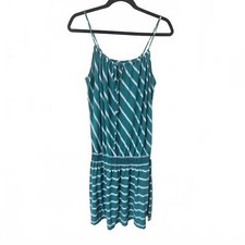 Michael Stars Striped Sundress - Teal and White