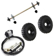 29" Go Kart Cart Rear Axle Kit Brake Assembly 6" Wheels for Drift Trike ATV Quad