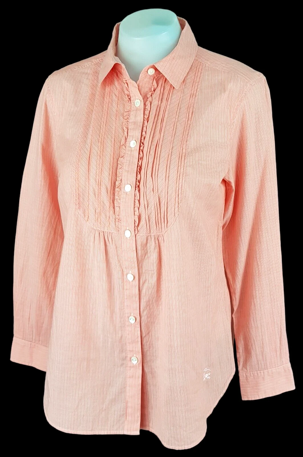 BURBERRY LONDON ABITO CAMICIA SERA ARRUFFATO donna rosa L S cena S (M) £345