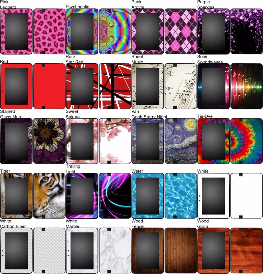 Choose Any 1 Vinyl Decal/Skin for Amazon Kindle Fire HD 7 Tab - Free US Shipping - Image 3 of 4