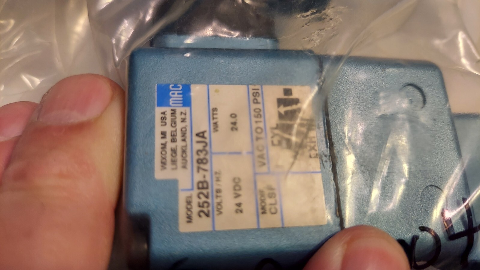 New MAC 252B-783JA Valve - second product detail image