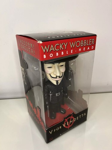 Wacky Wobbler Bobble-Head V For Vendetta Freedom Forever New in Box Funko - Picture 6 of 13