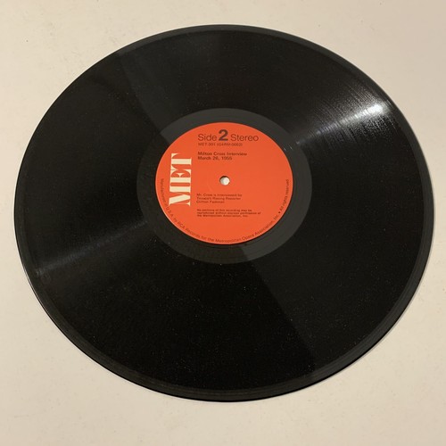 Historic Intermission Features Texaco Metropolitan Opera Broadcasts Vinyl LP MET - Picture 6 of 6
