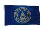 B&O Railroad Flag 3x5 Polyester Double Stitched 2 Grommets New