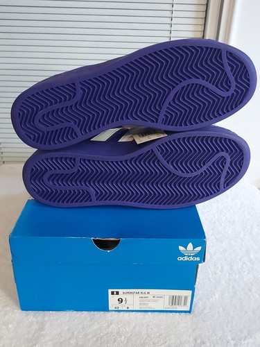 NWT ADIDAS SUPERSTAR💜 XLG SIZE 9 1/2 ORIGINAL💜 PURPLE - 第 11/19 張圖片
