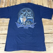 Vintage Y2K ODM LXR Street Luxury T-Shirt Navy "Real Deal" Men's Size XL