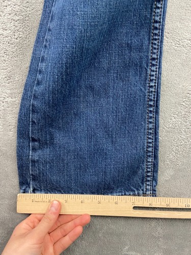 Levi's Jeans Boys 12R Blue 527 Bootcut Solid Medium Wash Denim Outdoors 26x26 - Picture 8 of 12