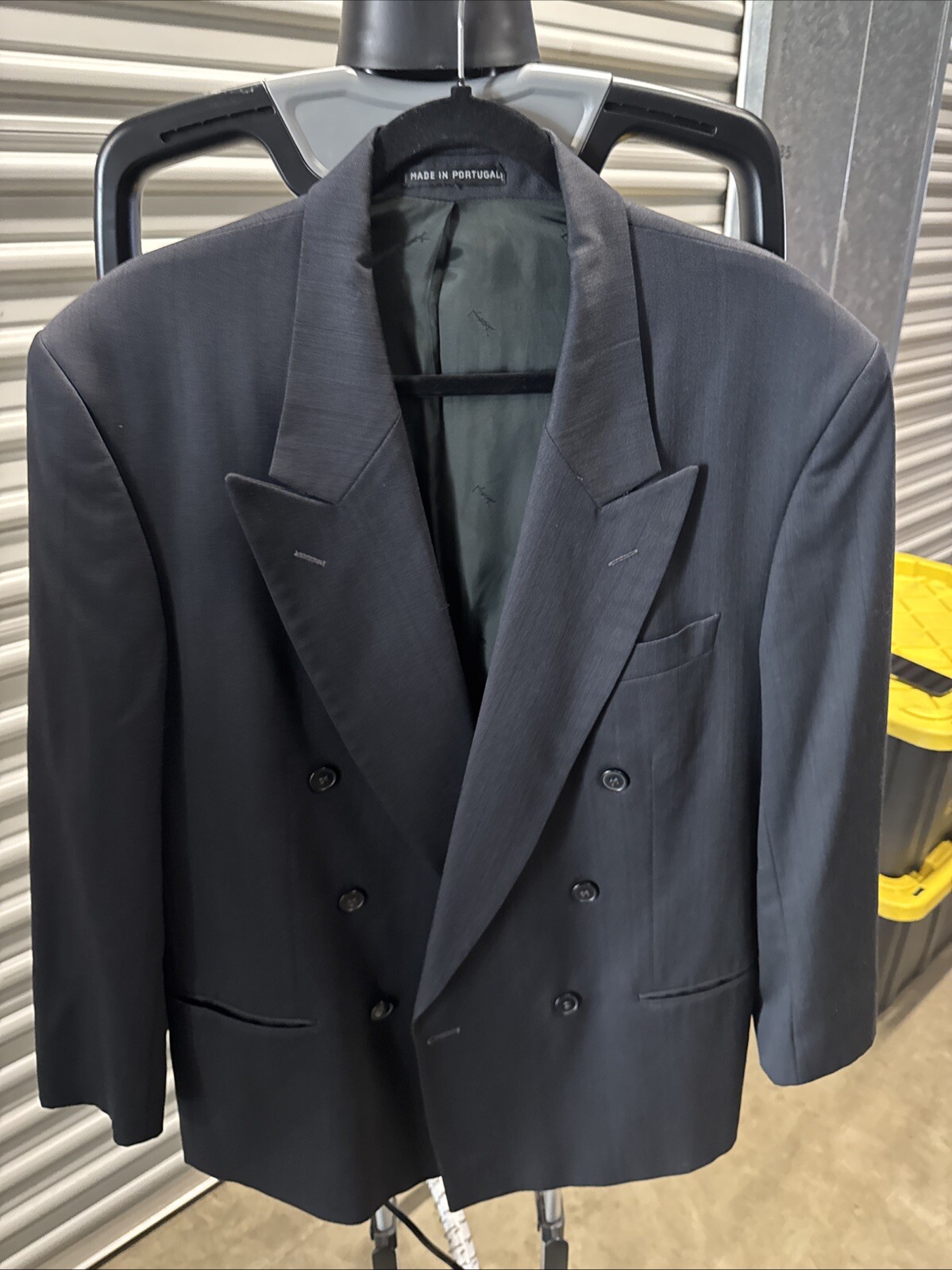 Cappotto sportivo giacca Saint Laurent YSL uomo 38L nero antracite