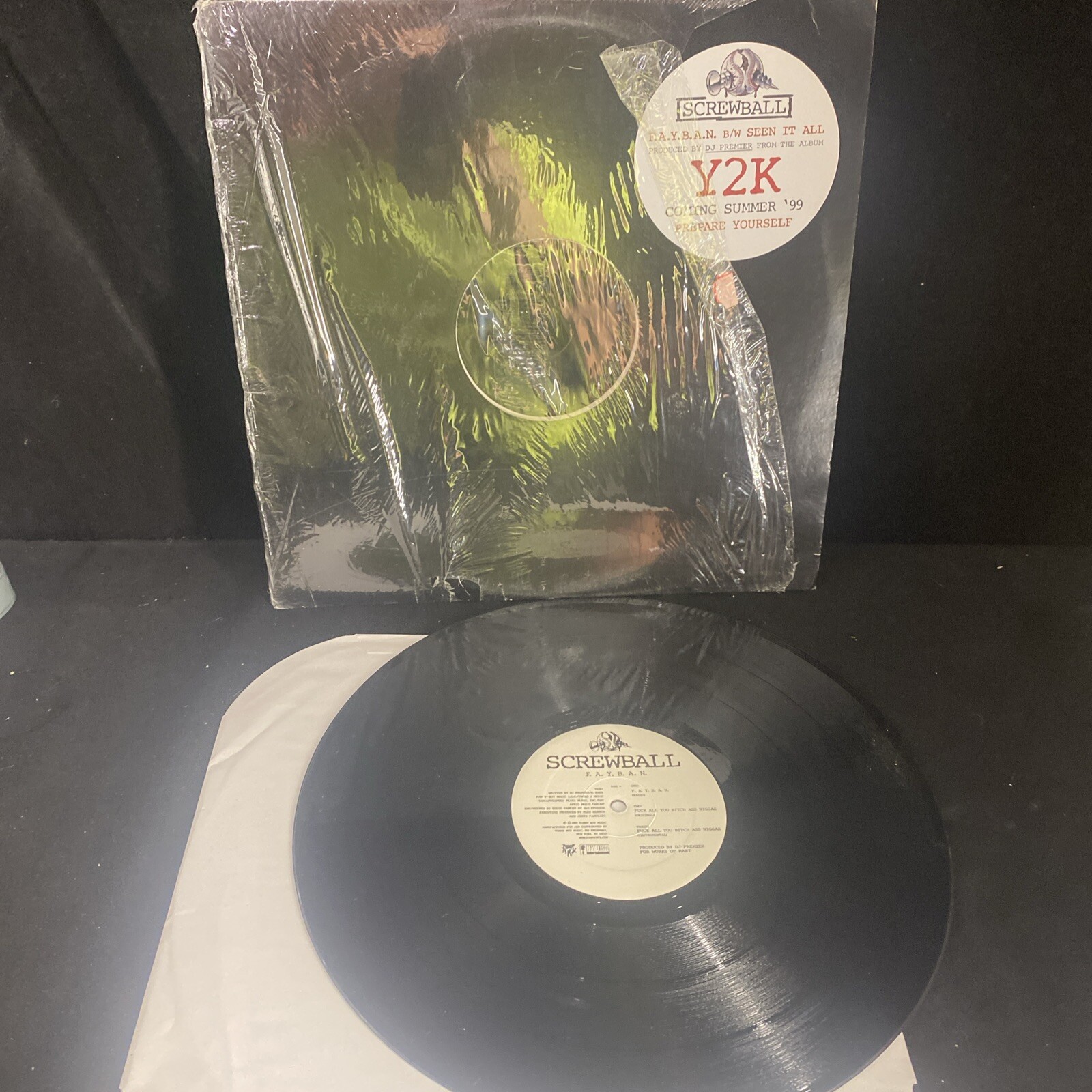 Screwball E.a.y.b.a.n Seen It All Vinyl Single Hydra Records Shrink VG+ Ex