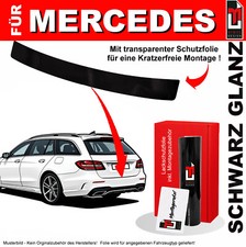 Ladekantenschutz Folie für Mercedes C-Klasse Kombi S204 2008-2014 Schwarz glanz