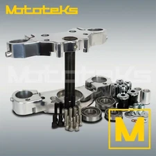 23" 21" HARLEY RAKED TRIPLE TREE 6* DEGREE WHEEL TOURING BAGGER MODELS 1997-2013